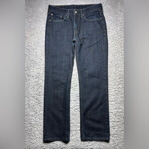 Levi's Jeans Mens 32 x 30 514 Dark Wash Straight Classic Cotton Denim Everyday
